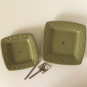 ‼️SOLD‼️ Longaberger pottery 2-tier serving tray